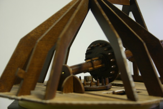 Gear at the top of the mill